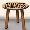A stool with damages written, symbolizing the three legs of damages for determining lost profits.